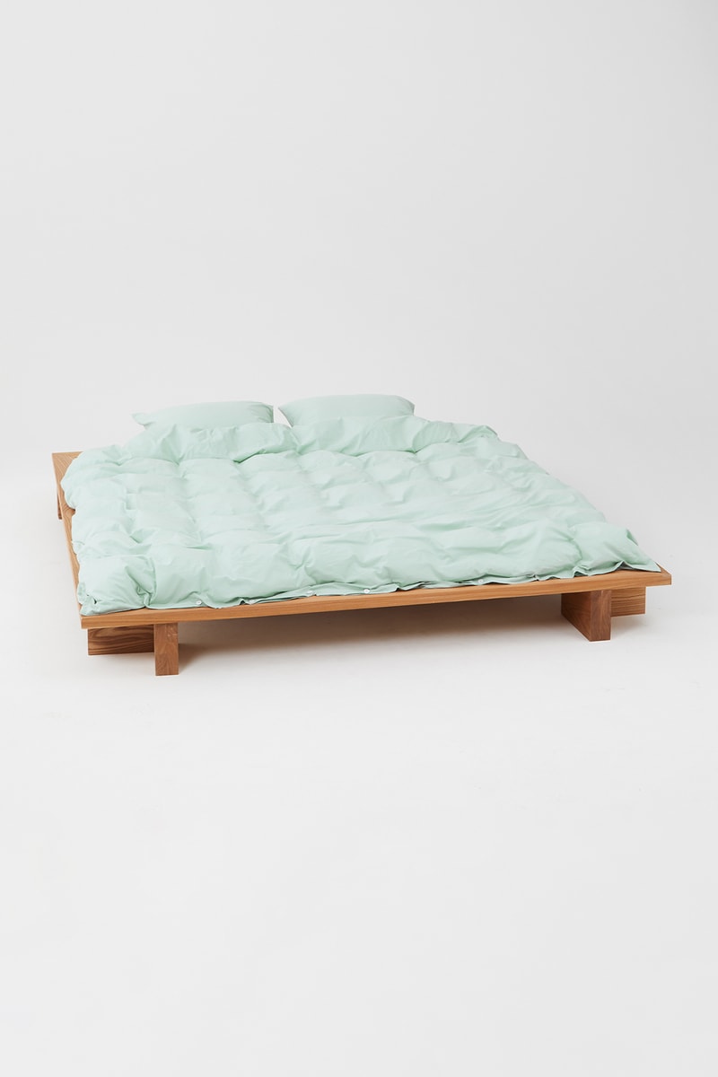 Tekla Percale Sheets Bedding Subtle Mint Green Cotton