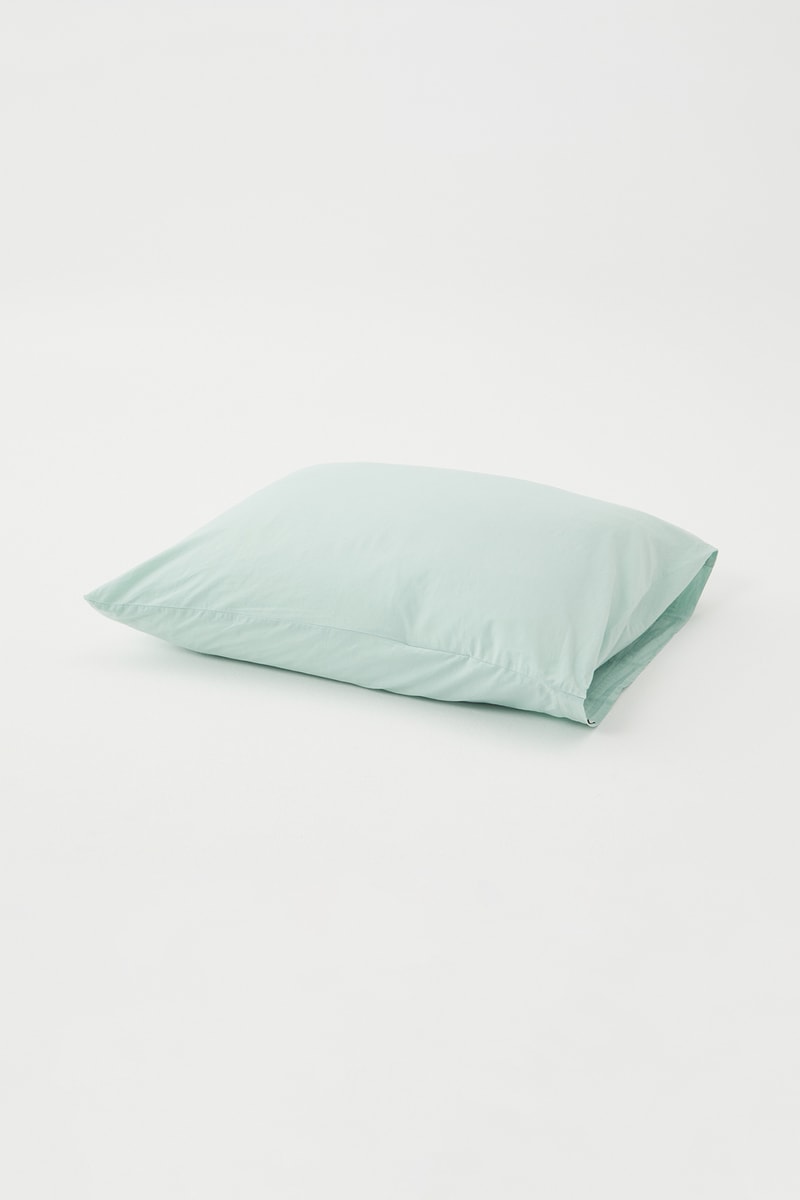 Tekla Percale Sheets Bedding Subtle Mint Green Cotton