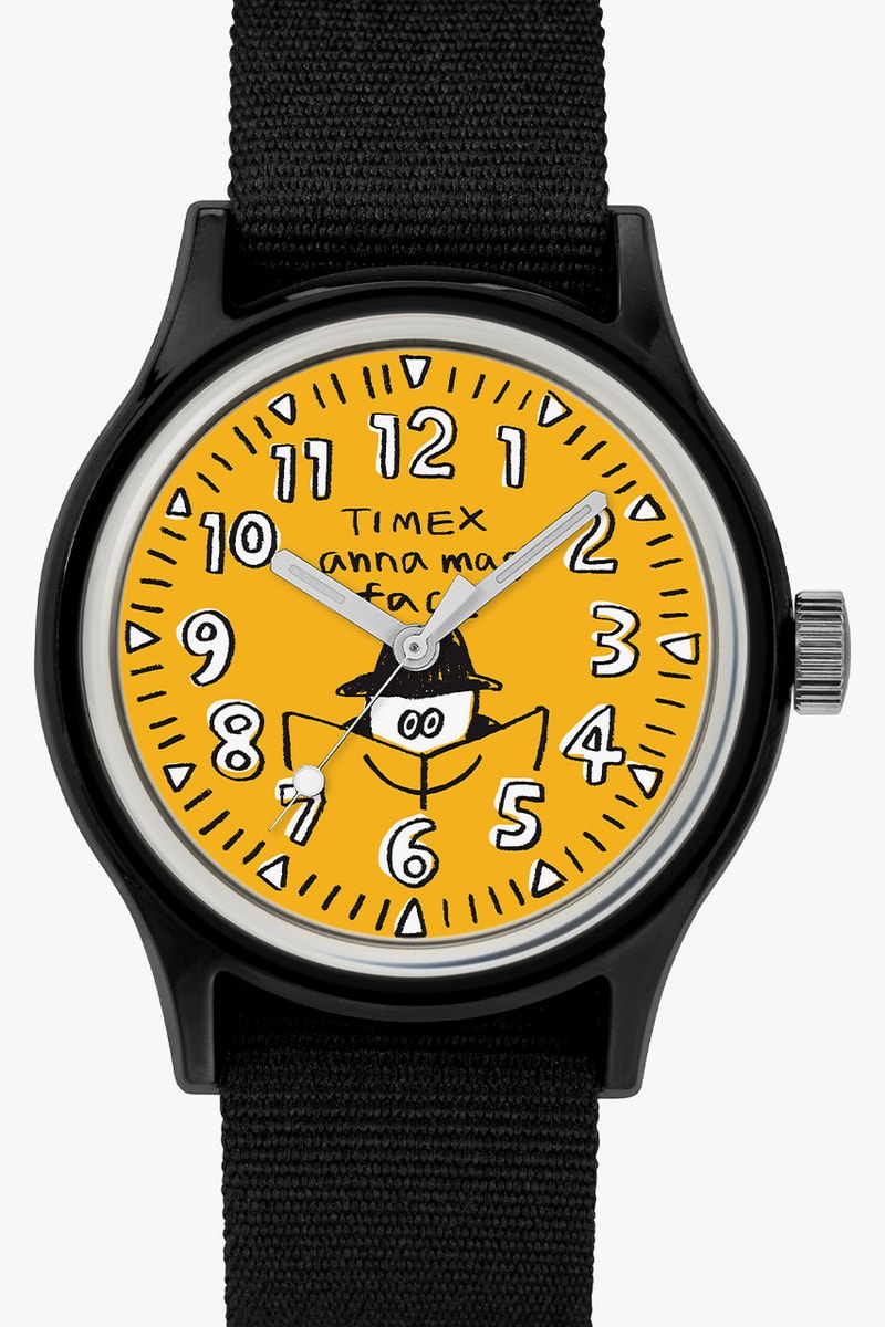 timex camper watches face illustrations anna magazine collaboration yellow pink orange price