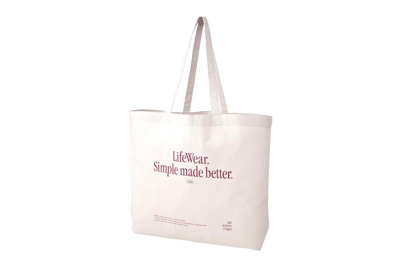 uniqlo lifewear tote bags eco-friendly sustainable cotton canvas price release