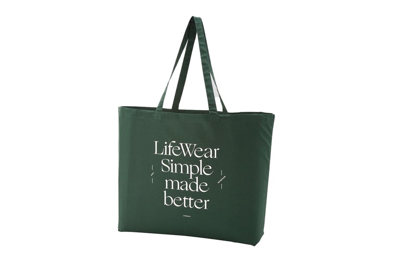 uniqlo lifewear tote bags eco-friendly sustainable cotton canvas price release
