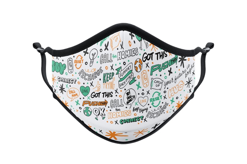 vistaprint artist face mask collaboration collection awake ny vote orange black