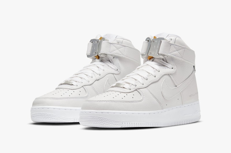 1017 alyx 9sm nike air force 1 af1 high collaboration white black sneakers release date matthew williams