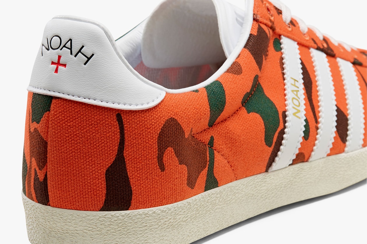 noah adidas originals gazelle camo cheetah sneakers collaboration price release date