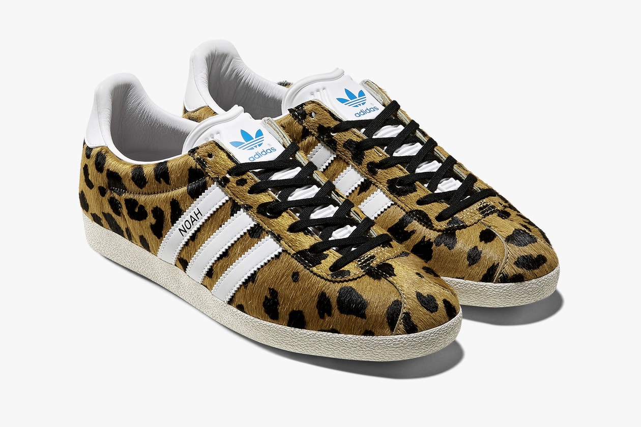 noah adidas originals gazelle camo cheetah sneakers collaboration price release date