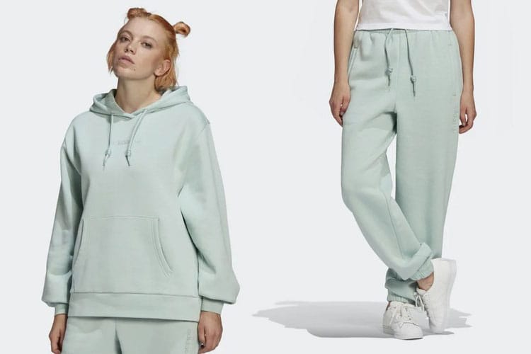 Stay Cozy This Winter With adidas' Pastel Green Hoodie and Sweatpants Set