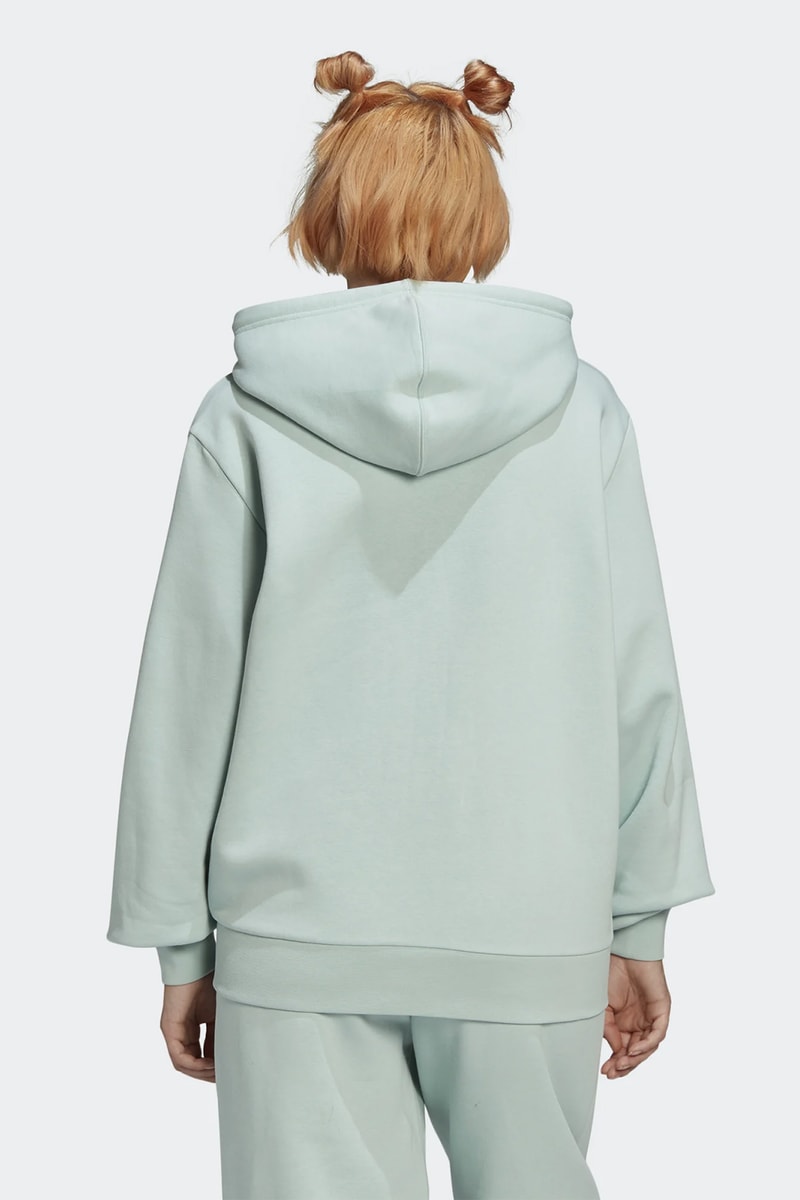 adidas originals womens hoodie sweatpants pastel green colorway
