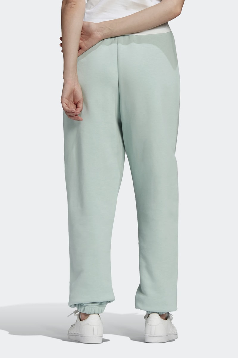 adidas originals womens hoodie sweatpants pastel green colorway