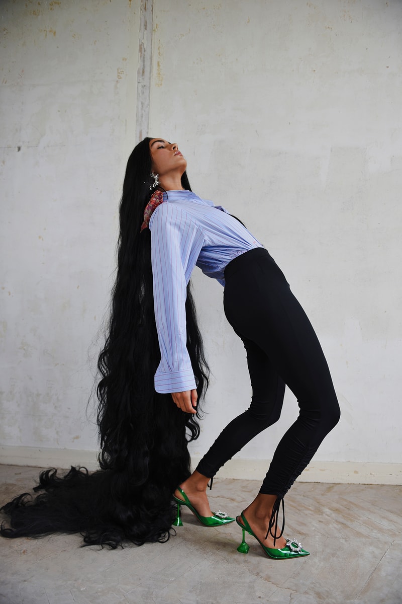 Amina Muaddi Fall/Winter 2020 Collection Campaign Jewelry Earrings Begum Crystal