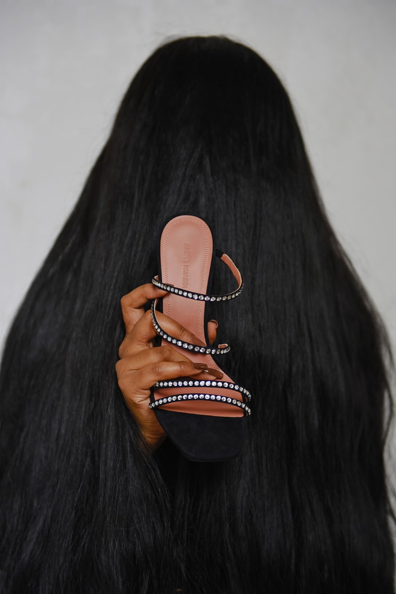 Amina Muaddi Fall/Winter 2020 Collection Campaign Jewelry Earrings Begum Crystal
