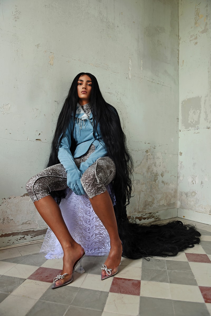 Amina Muaddi Fall/Winter 2020 Collection Campaign Jewelry Earrings Begum Crystal