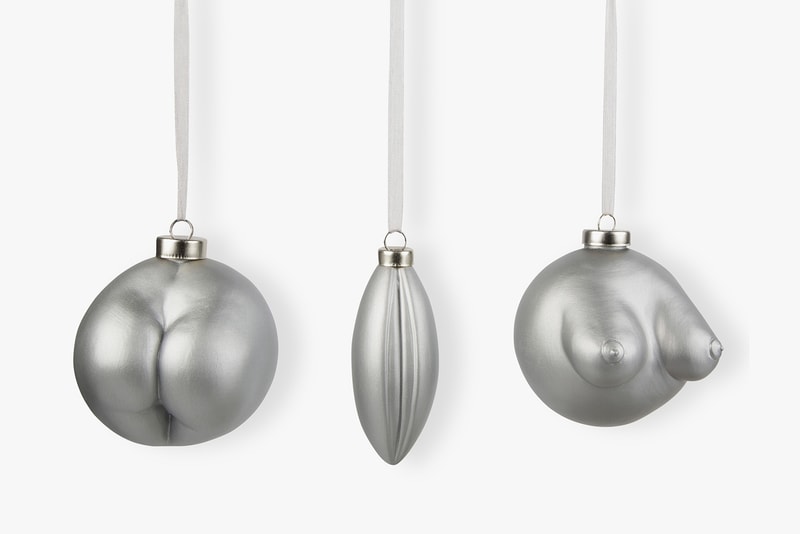 Anissa Kermiche Baubles Holiday Christmas Ornaments Silver