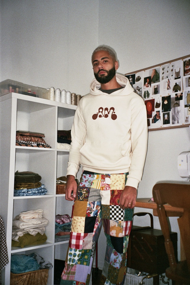 Asata Maisé Sustainable designer fall winter 2020 collection lookbook logo hoodie pants