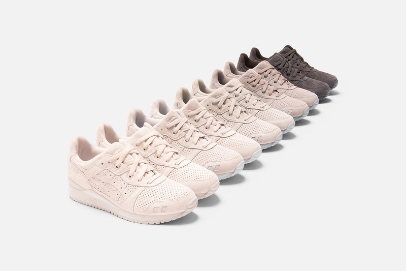 asics kith ronnie fieg collaboration gel lyte iii the palette colorways footwear shoes 