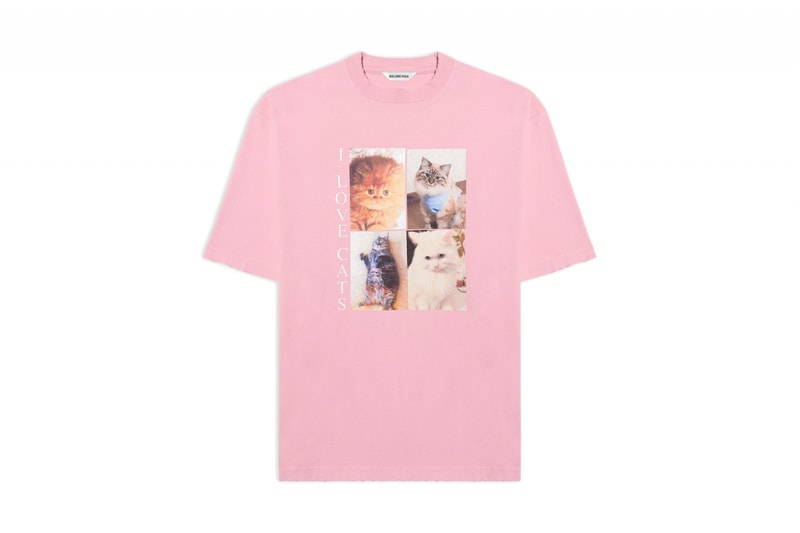 Balenciaga I Love Pets Capsule Collection Cats Dogs Accessories T-Shirts Print 