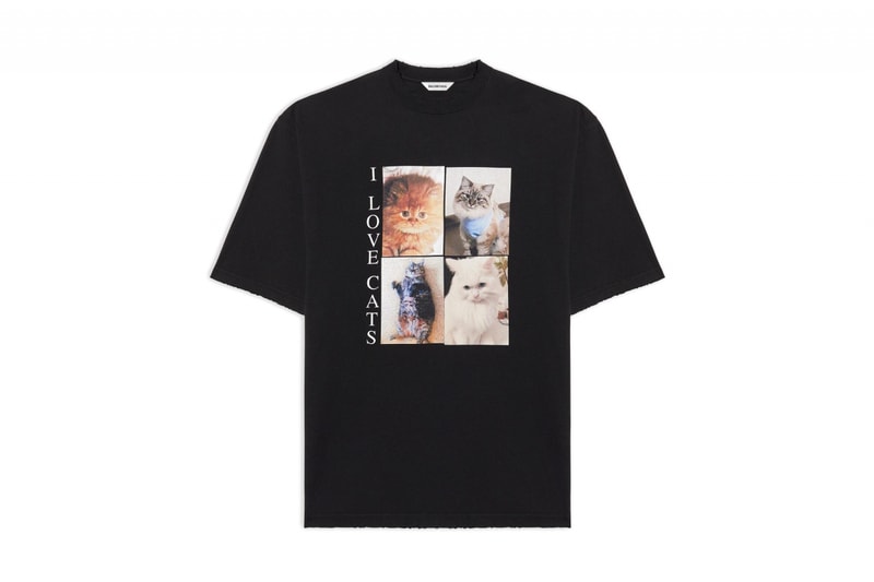 Balenciaga I Love Pets Capsule Collection Cats Dogs Accessories T-Shirts Print 