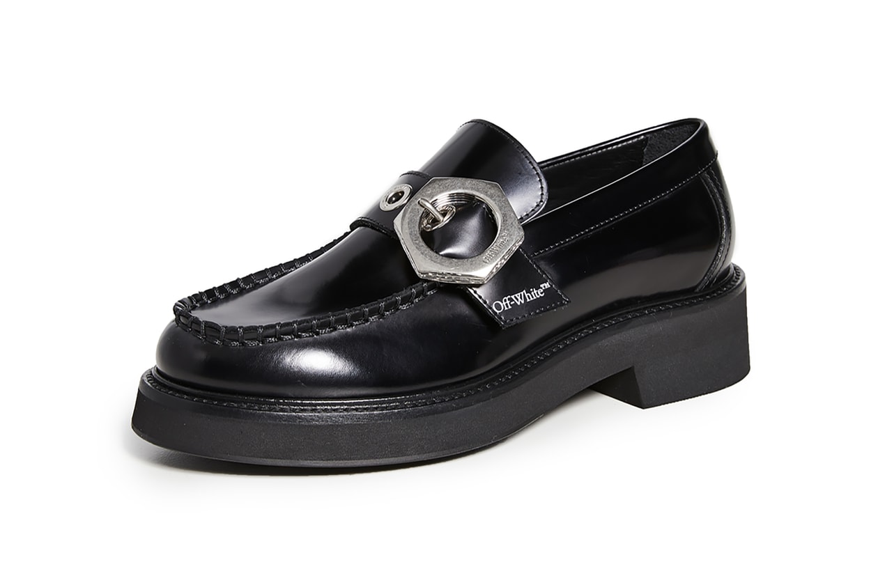 Prada Logo Loafers Black Leather Designer Shoes Ankle Bracelet