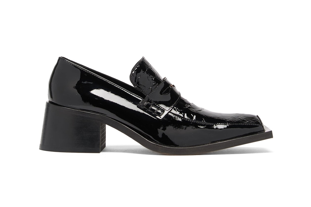 Prada Logo Loafers Black Leather Designer Shoes Ankle Bracelet