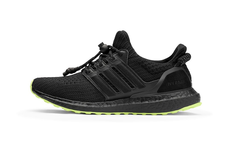 beyonce ivy park adidas ultraboost forum mid supersleek sneakers black white neon green sneakerhead footwear