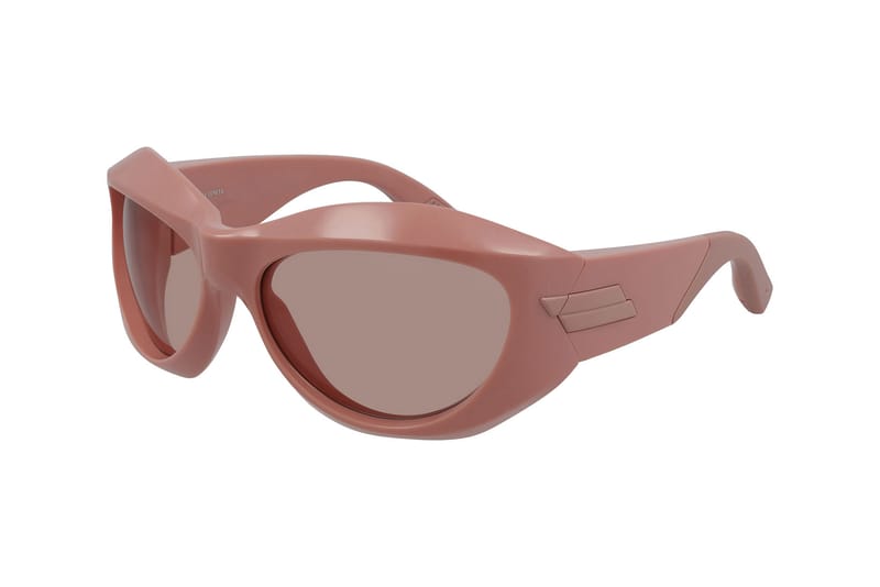 Bottega Veneta - Acetate Wraparound Square Sunglasses - Brown - Sunglasses  - Bottega Veneta Eyewear - Avvenice