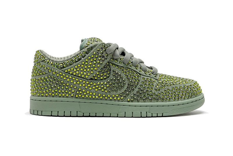 Cactus Plant Flea Market Unveils Bejeweled Nike Dunk in New Colorway, "Spiral Sage"