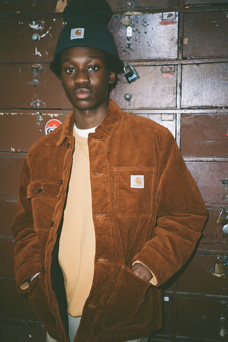 carhartt wip tactile classics corduroy collection fall winter jackets shirts overalls