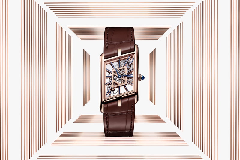 cartier tank asymetrique watches luxury prive collection rectangular skeleton limited edition