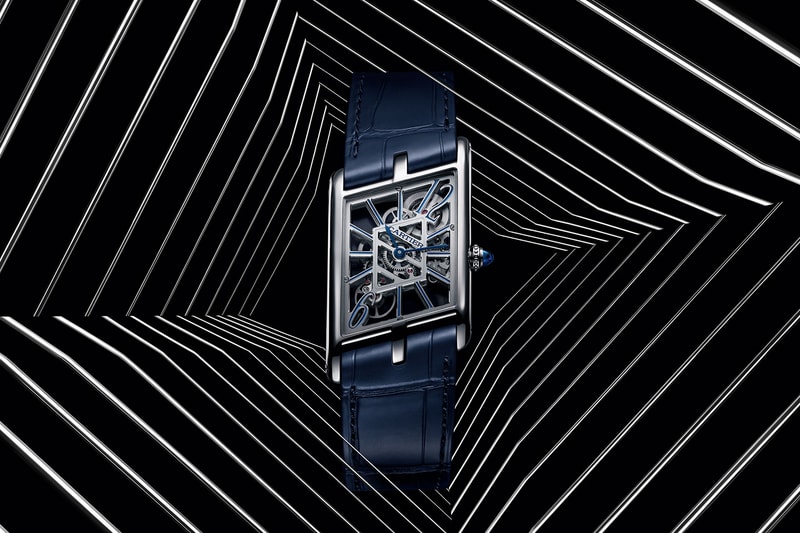 cartier tank asymetrique watches luxury prive collection rectangular skeleton limited edition