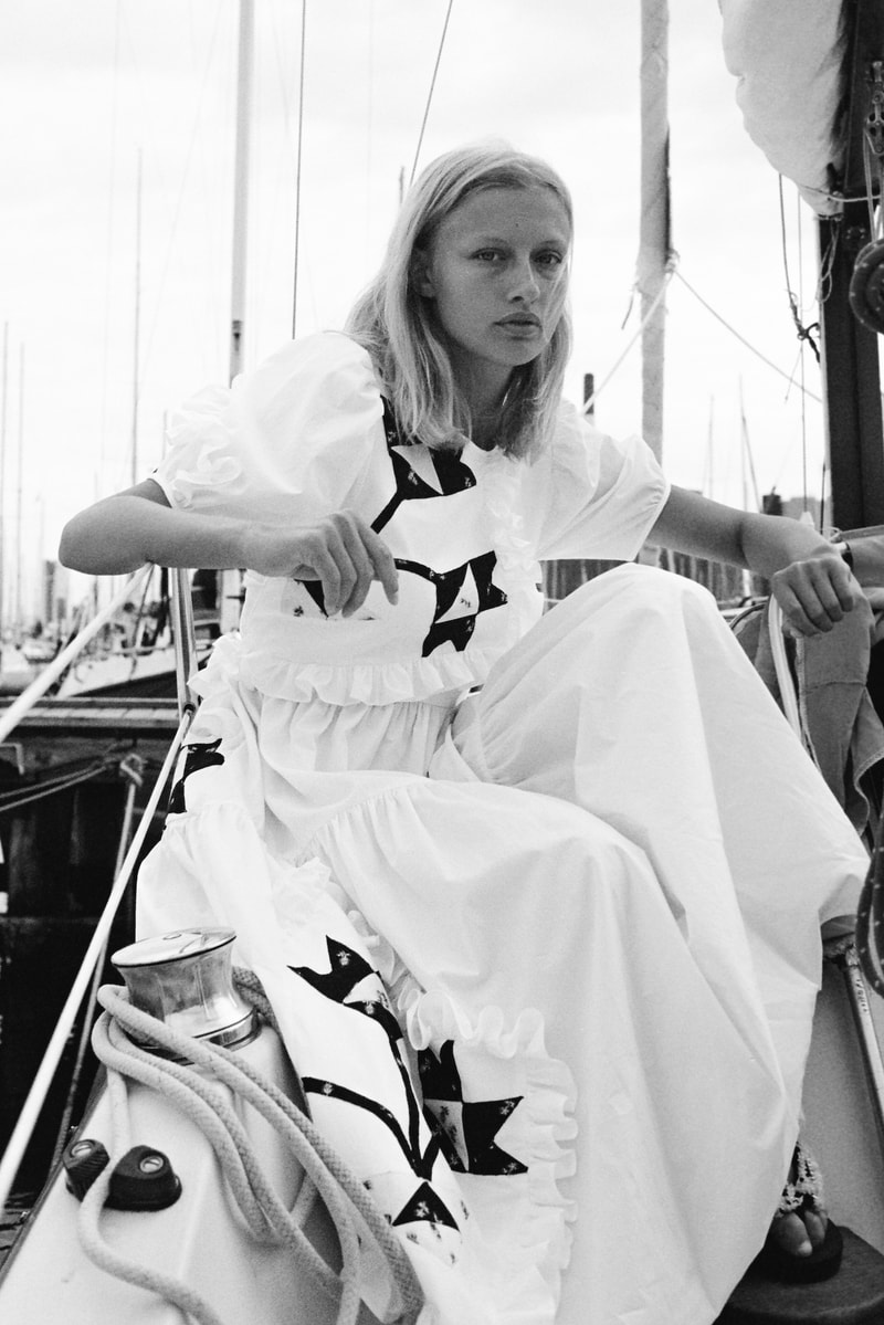 Cecilie Bahnsen Encore 3 Upcycled Collection Danish Designer Lookbook Sustainable Scandinavian Feminine Dresses Gowns Prints 