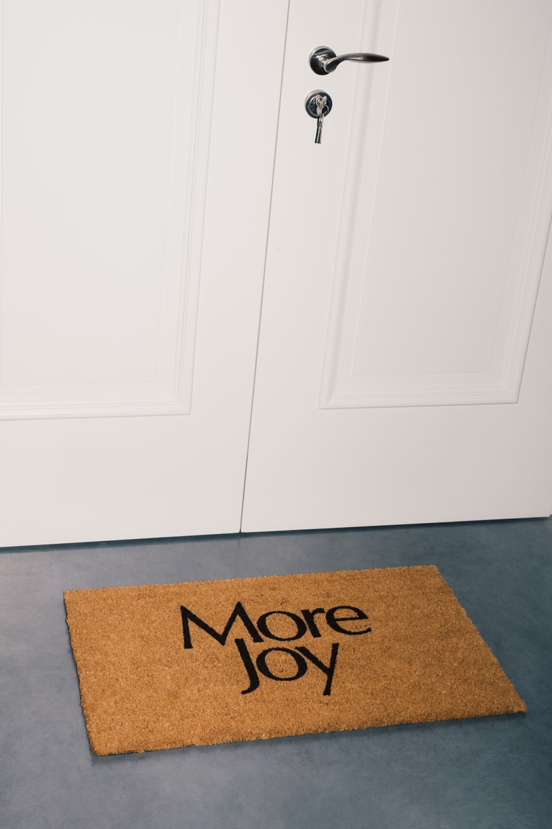 Christopher Kane More Joy Festive Collection Release Earrings Door Mat Vinyl Robe Sex Print Love 