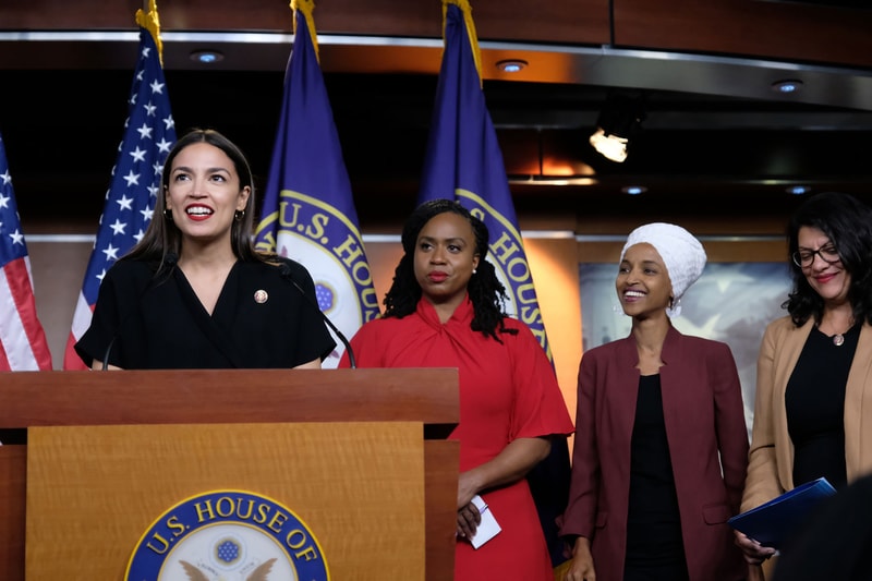 Alexandria Ocasio-Cortez Ilhan Omar Ayanna Pressley Rashida Tlaib The Squad House of Representatives