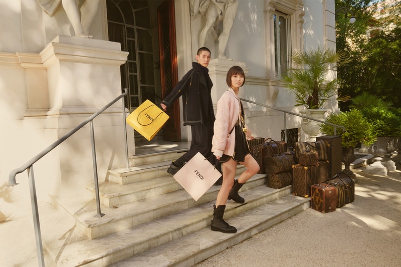 fendi roma holiday mens womens collection outerwear jackets dresses jewelry accessories campaign