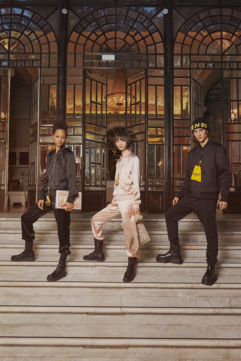 fendi roma holiday mens womens collection outerwear jackets dresses jewelry accessories campaign