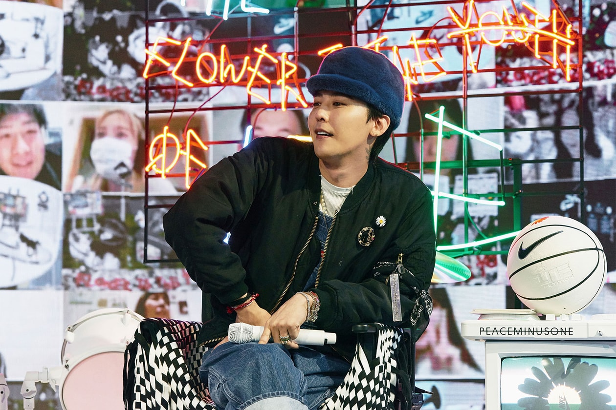 g-dragon peaceminusone nike air force 1 af1 paranoise youtopia seoul south korea digital event release interview