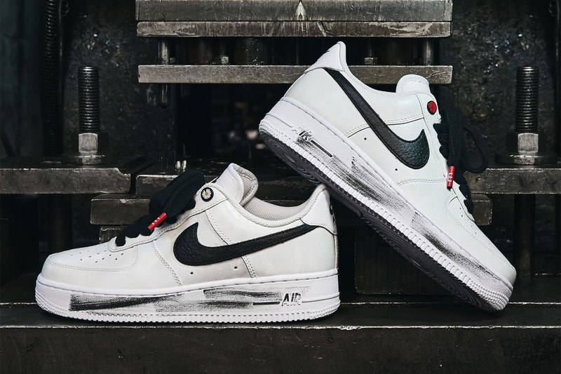 g-dragon peaceminusone pmo nike air force 1 af1 para noise sneakers closer detailed look release