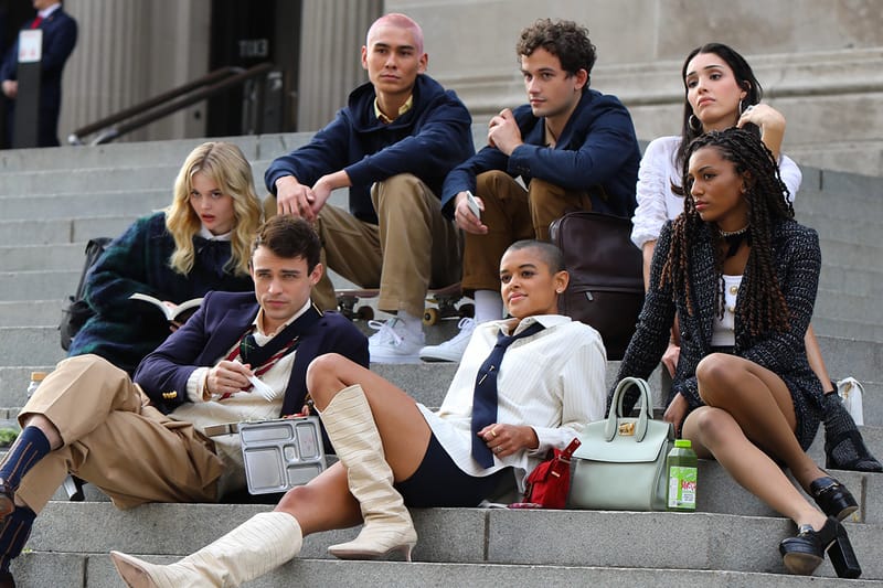 The New 'Gossip Girl' Crew Gathers on the Iconic Steps of The Met in NYC