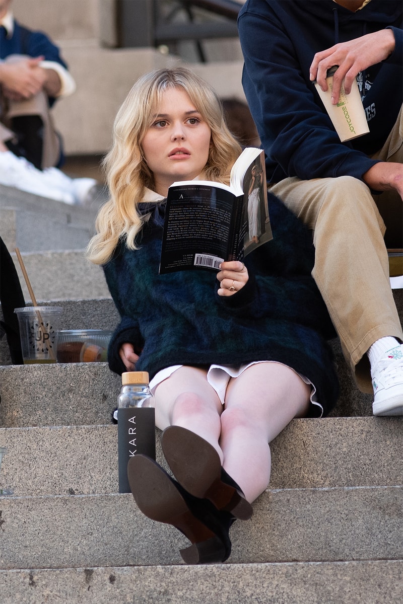 gossip girl reboot hbo max first look whitney peak eli brown on set production tv shows television new york city 