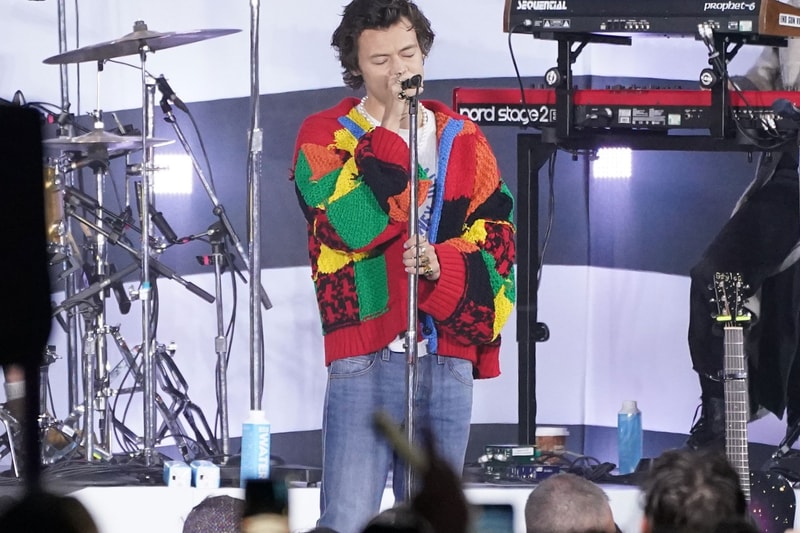 harry styles jw anderson knit cardigan viral tiktok diy victoria albert va museum display london