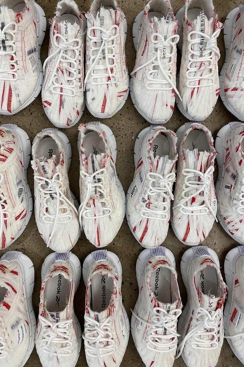 KANGHYUK x Reebok Zig Kinetica Advanced Concepts Release Sneaker Shoe Black White Red Leftover Materials
