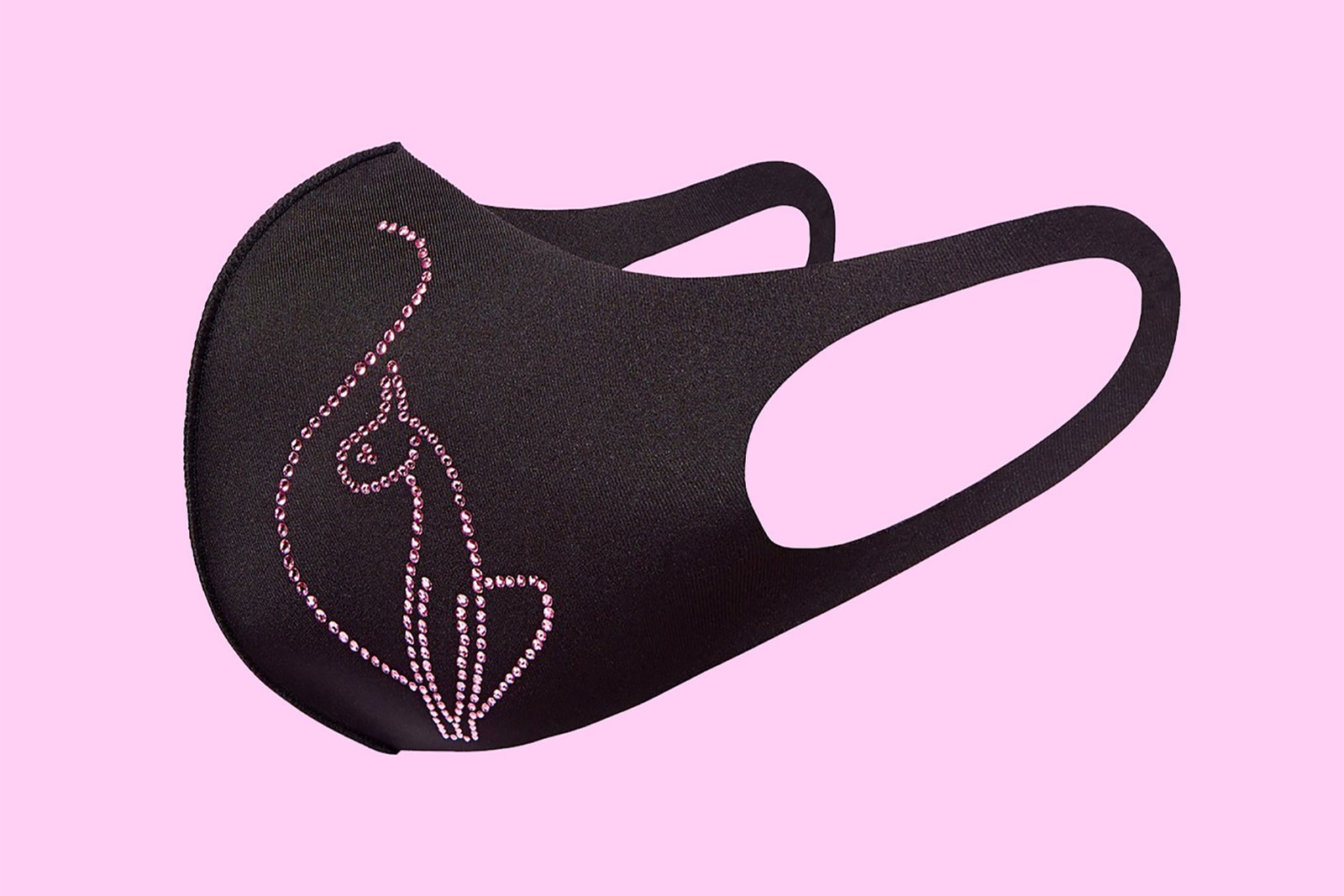kimora lee simmons baby phat crystal kitty face masks black pink
