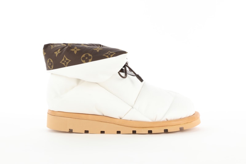 Louis Vuitton Pillow Boot Monogram Cozy Shoe Nylon Fluffy Winter Footwear