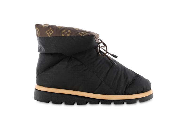 Louis Vuitton Pillow Boot Monogram Cozy Shoe Nylon Fluffy Winter Footwear