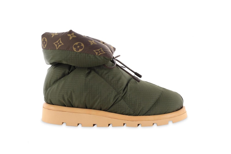 Louis Vuitton Pillow Boot Monogram Cozy Shoe Nylon Fluffy Winter Footwear