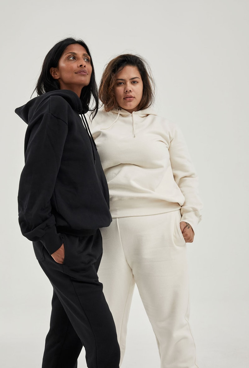 maggie marilyn somewhere sport loungewear sweatshirts track shorts tshirts sustainable eco-friendly dtc model announcement