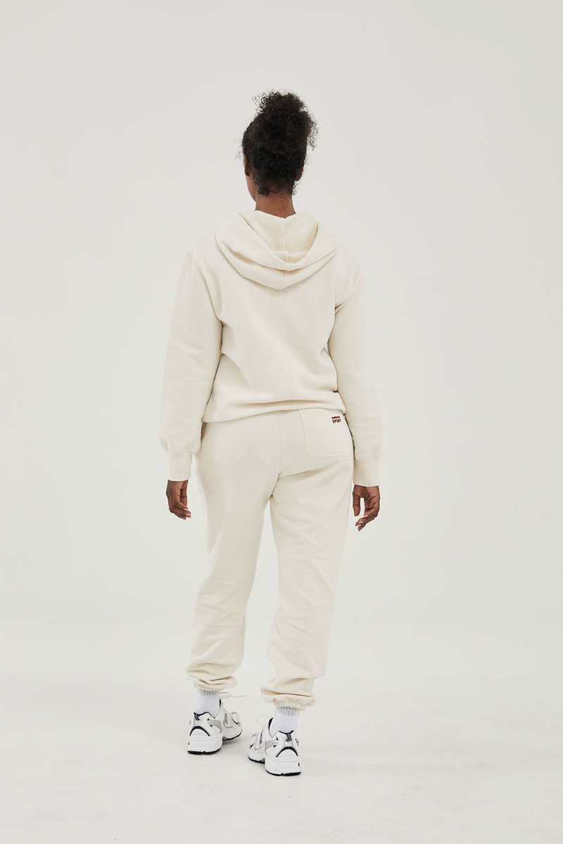 maggie marilyn somewhere sport loungewear sweatshirts track shorts tshirts sustainable eco-friendly dtc model announcement
