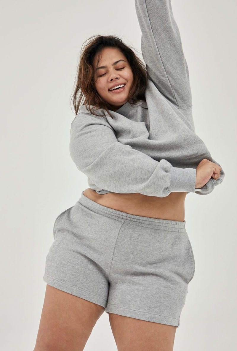 maggie marilyn somewhere sport loungewear sweatshirts track shorts tshirts sustainable eco-friendly dtc model announcement