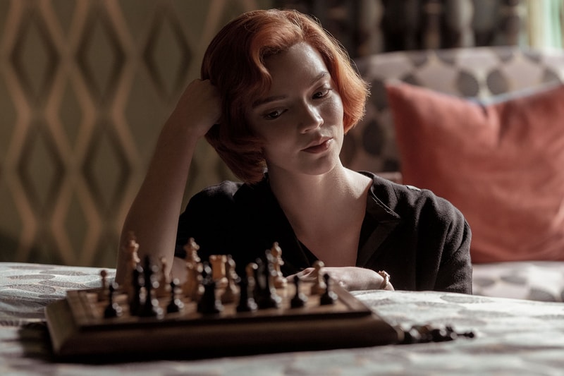 netflix queens gambit chess board games beth harmon anya taylor joy