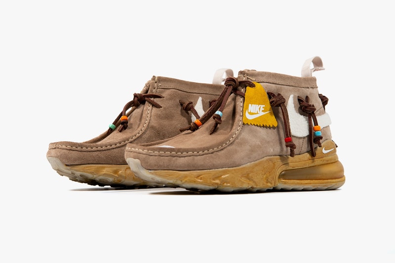 travis scott nike air max 270 visvim chukka cactus jack wallabee boots custom shoe giveaway