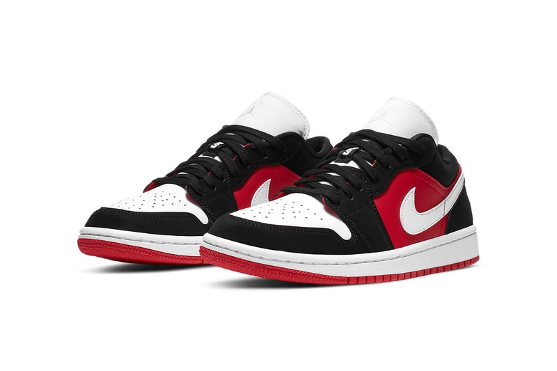 nike air jordan 1 low womens sneakers red black white colorway shoes footwear sneakerhead
