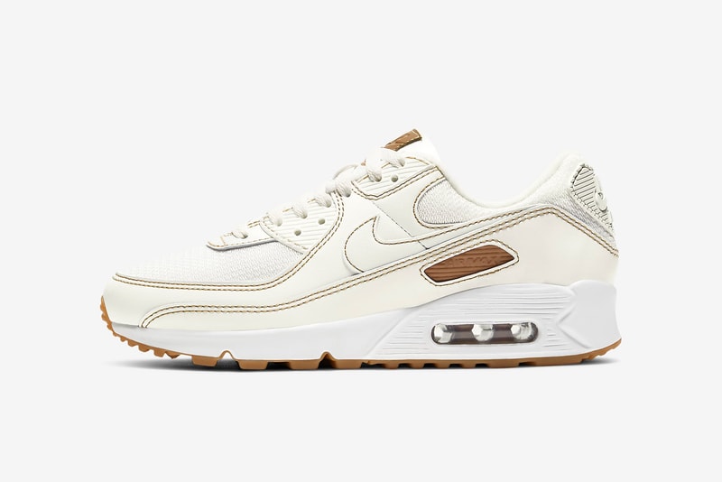 nike air max 90 twist womens sneakers cream white brown colorway footwear shoes sneakerhead